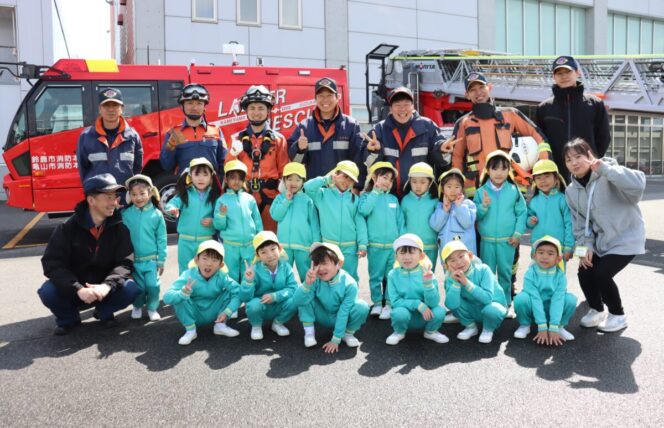 消防署見学🚒 (すずか幼稚園)