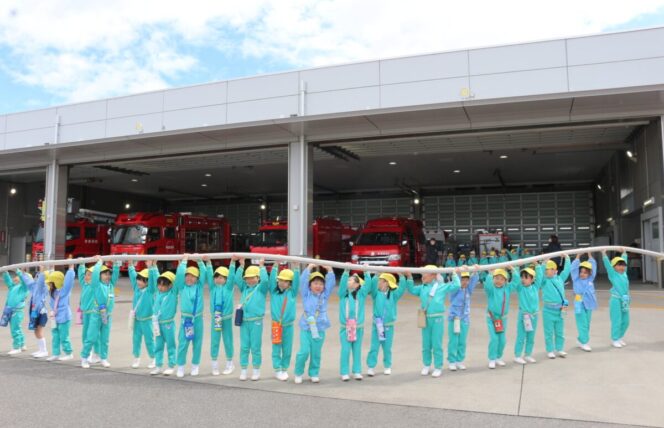 消防署見学🚒 (第２すずかきしおか幼稚園)