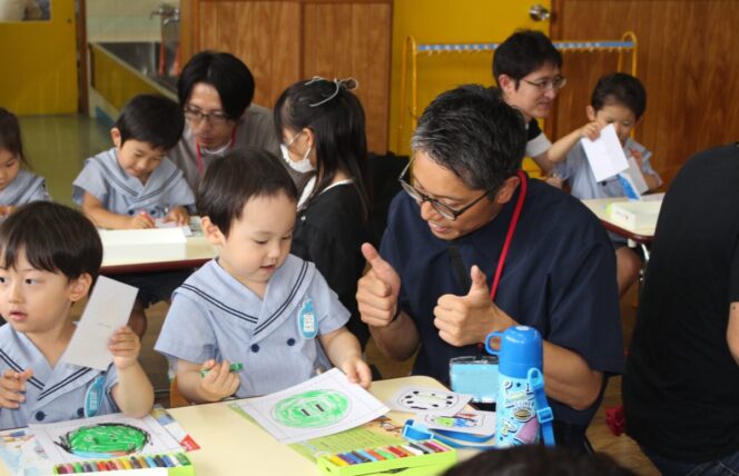 父の日参観 (すずか幼稚園)