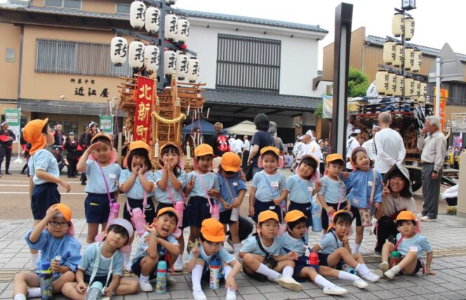 お木曳き(おきひき)を見に行ったよ！ (すずか幼稚園)