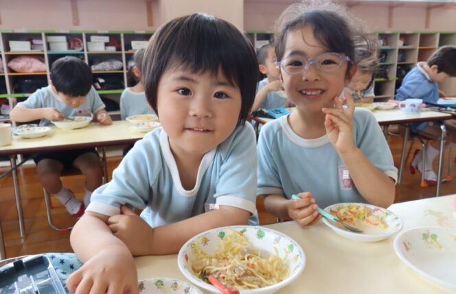 いっぱい食べて元気モリモリ🍝