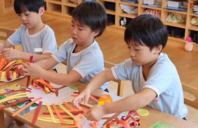 秋の製作🍂 (第２すずかきしおか幼稚園)