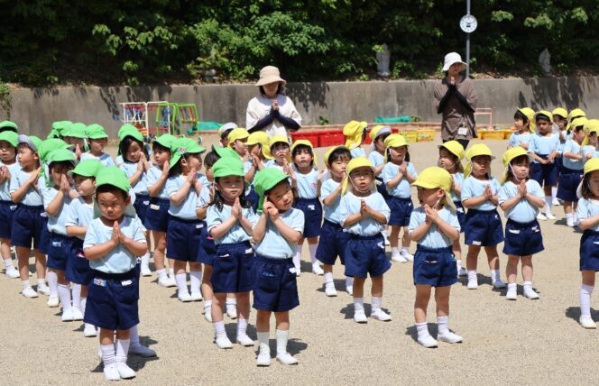 朝礼をしました🌞 (第２すずかきしおか幼稚園)
