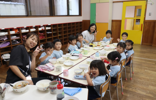 たくさん食べて、ぐっすり眠って・・・(すずか幼稚園)